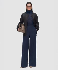 JOSEPH ギャバジンストレッチ ワイドレッグトラウザーズ YUKIO