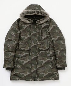 JOSEPH ABBOUD MOUNTAIN 【ECOファー/撥水/9ポケット】カモフラージュ ダウン コート