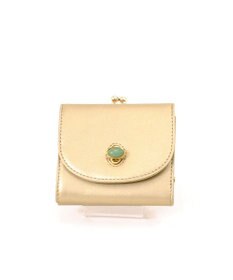 UNBILLION ペルケ perche ジェムストーンヒネリかぶせ三つ折りミニ財布