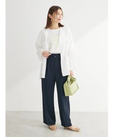 Green Parks きれいシルエットパンツ（ベルト付きとろみワイド）