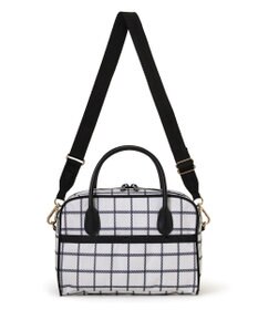 LeSportsac SQUARE TH CROSSBODY/アップタウンモノチェック/ブラック