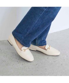 MODE ET JACOMO <noyau>スクエアトゥビット付きヒールローファー