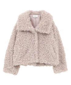 earth music&ecology プードルファーショートブルゾン