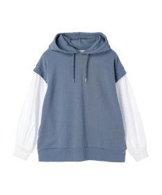 CRAFT STANDARD BOUTIQUE 裏毛袖レイヤード風パーカー