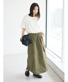 CRAFT STANDARD BOUTIQUE 接触冷感/抗菌防臭/ 前後2WAY半袖スクエアネックTee