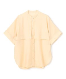 UNFILO シアーサテン ヨークブラウス