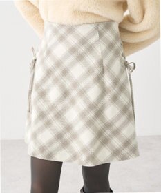 earth music&ecology サイドレースアップミニスカート