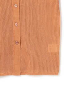 UNFILO シアーリブ ニットカーディガン