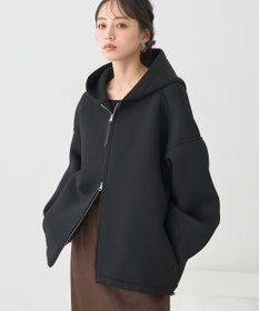 earth music&ecology 【軽量】ダンボールニットフーディーブルゾン