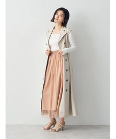 YECCA VECCA ラメチュールギャザースカート