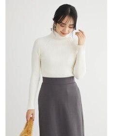 Green Parks ・Ｐｅｔｉｔ　Ｆｌｅｕｒ　ボトルネックリブニット