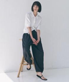 UNFILO 【ウエストゴム】ライトフィブリル バルーンパンツ