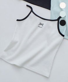 ANY KIDS テレコ キャミソール オフホワイト