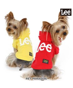 PET PARADISE 犬の服 犬 服 秋冬 Ｌｅｅ パーカー 【小型犬】 白 ロゴ レッド イエロー