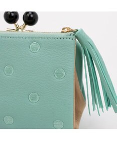 UNBILLION ペルケ perche / アクリル玉がま口2つ折り財布