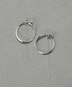 Phoebe 【金属アレルギー対応】2wayウェーブラインフープイヤリング　シルバー/ニッケルフリー