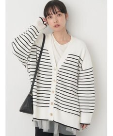 earth music&ecology やわらかタッチＶネックカーディガン