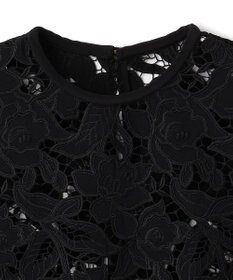 BEIGE， CITRINE / エンブロイダリーレースノースリーブブブラウス