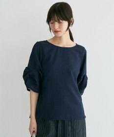 YECCA VECCA ハシゴレースタックスリーブブラウス