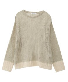 AMERICAN HOLIC モヘアライク配色ニットプルオーバー