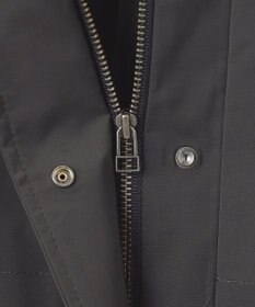 ICB 【撥水加工】 メモリーストレッチタフタ フーデットコート