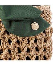 UNBILLION カシュカシュ cachecache / 下がりリボン柄編みトート