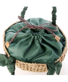 UNBILLION カシュカシュ cachecache / 下がりリボン柄編みトート