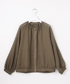 自由区 【洗える】メッシュ ブルゾン