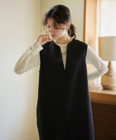 #Newans 【洗濯機可】キーネックジャンパースカート