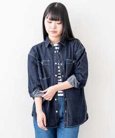 caqu work shirts ゆったりシルエットなワークシャツ