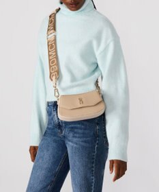 STEVE MADDEN BTAIGA ラウンドフラップショルダー2WAYバッグ