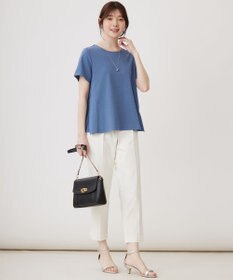 ANY SIS 【UVケア】サイドプリーツ カットソー