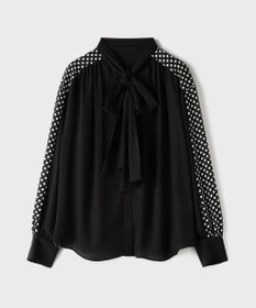 GRACE CONTINENTAL ドットコンビブラウス