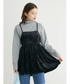 Green Parks ・ＥＬＥＮＣＡＲＥ　ＤＵＥクラッシュベロアキャミチュニック