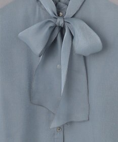 組曲 シャイニーオーガン ボウタイ付きブラウス