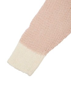 AMERICAN HOLIC モヘアライク配色ニットプルオーバー