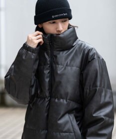 WEGO 【ユニセックス着用ITEM】PUパファーブルゾン