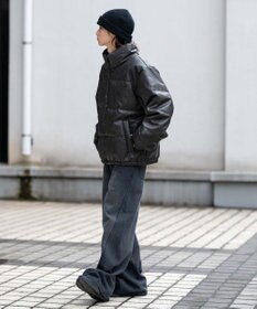 WEGO 【ユニセックス着用ITEM】PUパファーブルゾン