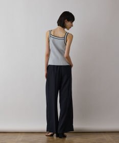 GRACE CONTINENTAL バイカラーリブニットトップ