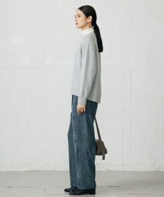 自由区 S 【カタログ掲載】ウールカシミヤブレンドスパンコールラグランスリーブ ニット