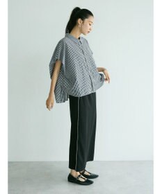 CRAFT STANDARD BOUTIQUE ステンサイドソリッドギンガムチェックブラウス