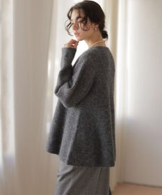 組曲 L へアリーヤーン フレア ニット