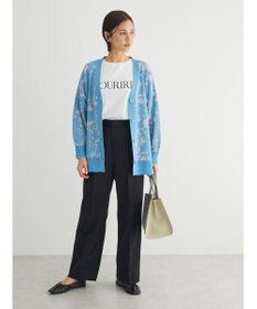 Green Parks ニュアンス柄ニットカーディガン