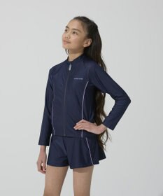 BEAMS SCHOOL 長袖フルZIPラッシュガード