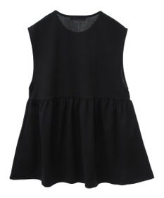 Green Parks カットジョーゼットペプラムベスト