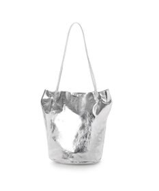 UNBILLION カシュカシュ cachecache / クラッシュメタリック肩入れバケツトートバッグ