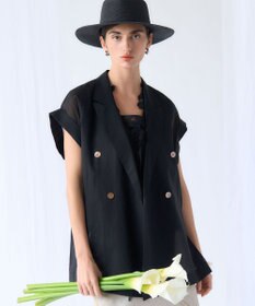 23区 【GOLD LABEL】リネンツイル フリンジ フレアスカート