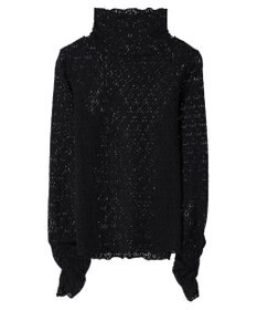 earth music&ecology 起毛レースハイネックインナー