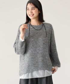 Green Parks シアーゆったりニットプルオーバー