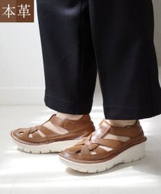 Pointer 本革編み込みグルカサンダル